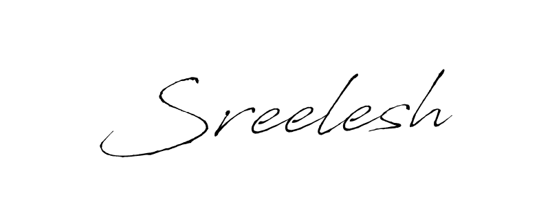 Sreelesh stylish signature style. Best Handwritten Sign (Antro_Vectra) for my name. Handwritten Signature Collection Ideas for my name Sreelesh. Sreelesh signature style 6 images and pictures png