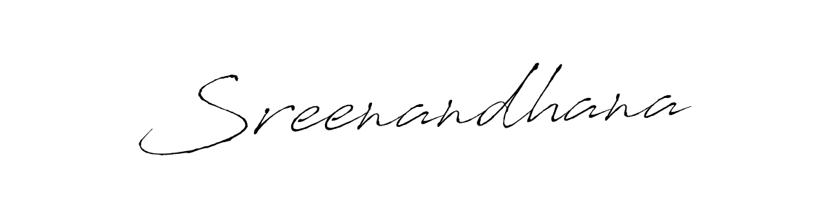 Make a beautiful signature design for name Sreenandhana. With this signature (Antro_Vectra) style, you can create a handwritten signature for free. Sreenandhana signature style 6 images and pictures png