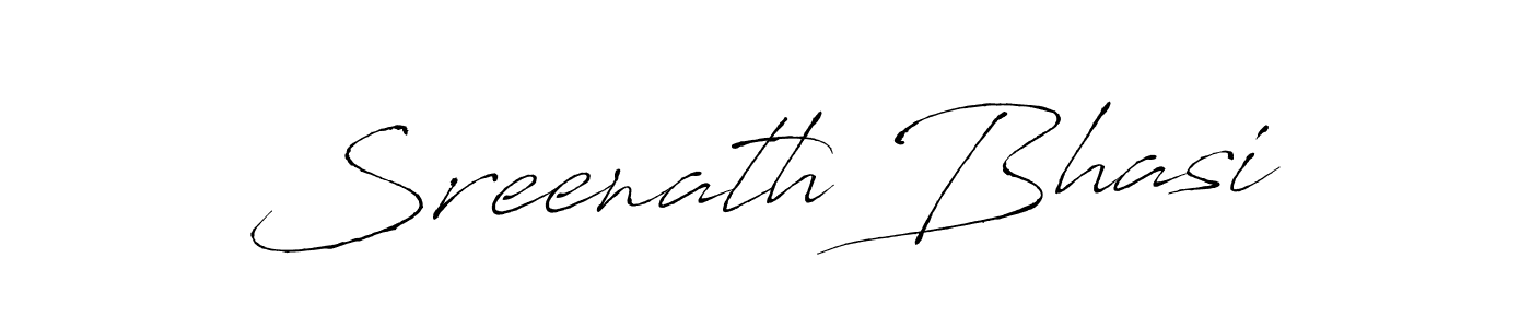 Create a beautiful signature design for name Sreenath Bhasi. With this signature (Antro_Vectra) fonts, you can make a handwritten signature for free. Sreenath Bhasi signature style 6 images and pictures png