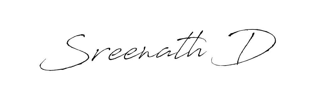 Also You can easily find your signature by using the search form. We will create Sreenath D name handwritten signature images for you free of cost using Antro_Vectra sign style. Sreenath D signature style 6 images and pictures png