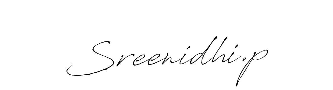 Make a beautiful signature design for name Sreenidhi.p. Use this online signature maker to create a handwritten signature for free. Sreenidhi.p signature style 6 images and pictures png