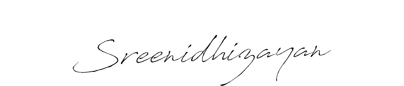 How to make Sreenidhizayan signature? Antro_Vectra is a professional autograph style. Create handwritten signature for Sreenidhizayan name. Sreenidhizayan signature style 6 images and pictures png