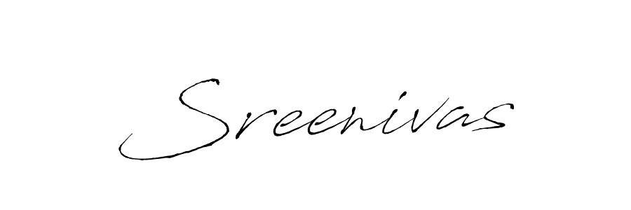 Create a beautiful signature design for name Sreenivas. With this signature (Antro_Vectra) fonts, you can make a handwritten signature for free. Sreenivas signature style 6 images and pictures png