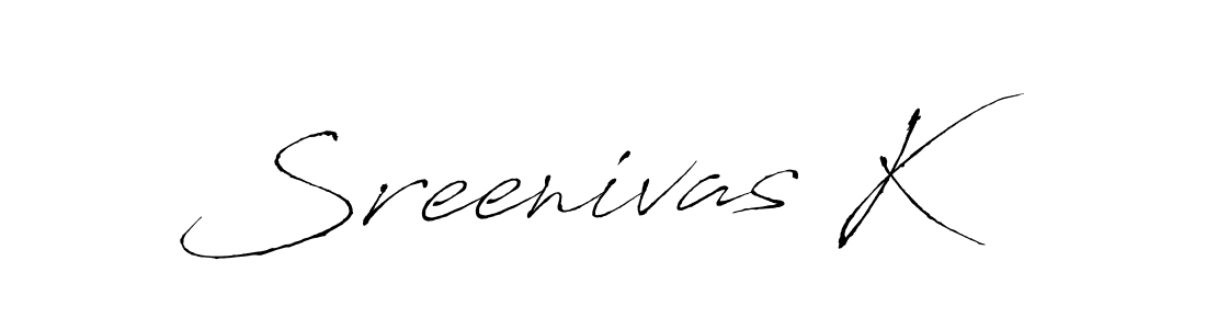 You should practise on your own different ways (Antro_Vectra) to write your name (Sreenivas K) in signature. don't let someone else do it for you. Sreenivas K signature style 6 images and pictures png