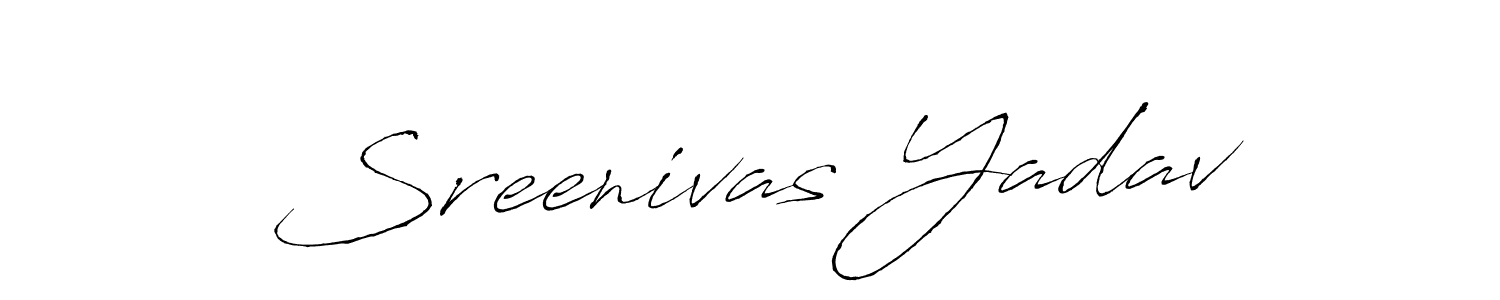 Antro_Vectra is a professional signature style that is perfect for those who want to add a touch of class to their signature. It is also a great choice for those who want to make their signature more unique. Get Sreenivas Yadav name to fancy signature for free. Sreenivas Yadav signature style 6 images and pictures png