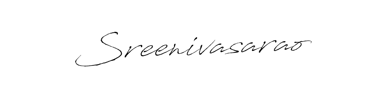 Make a beautiful signature design for name Sreenivasarao. With this signature (Antro_Vectra) style, you can create a handwritten signature for free. Sreenivasarao signature style 6 images and pictures png