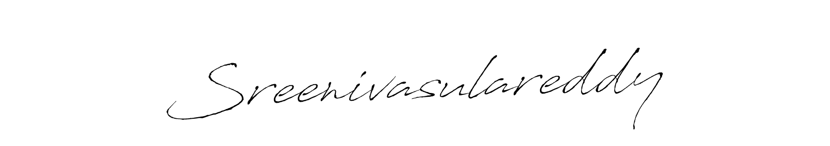 Use a signature maker to create a handwritten signature online. With this signature software, you can design (Antro_Vectra) your own signature for name Sreenivasulareddy. Sreenivasulareddy signature style 6 images and pictures png