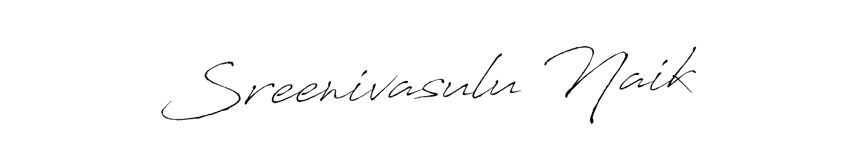 Make a beautiful signature design for name Sreenivasulu Naik. With this signature (Antro_Vectra) style, you can create a handwritten signature for free. Sreenivasulu Naik signature style 6 images and pictures png
