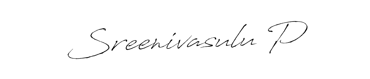 How to make Sreenivasulu P signature? Antro_Vectra is a professional autograph style. Create handwritten signature for Sreenivasulu P name. Sreenivasulu P signature style 6 images and pictures png