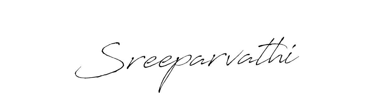 How to make Sreeparvathi signature? Antro_Vectra is a professional autograph style. Create handwritten signature for Sreeparvathi name. Sreeparvathi signature style 6 images and pictures png