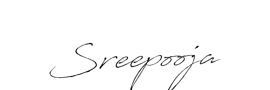 Create a beautiful signature design for name Sreepooja. With this signature (Antro_Vectra) fonts, you can make a handwritten signature for free. Sreepooja signature style 6 images and pictures png