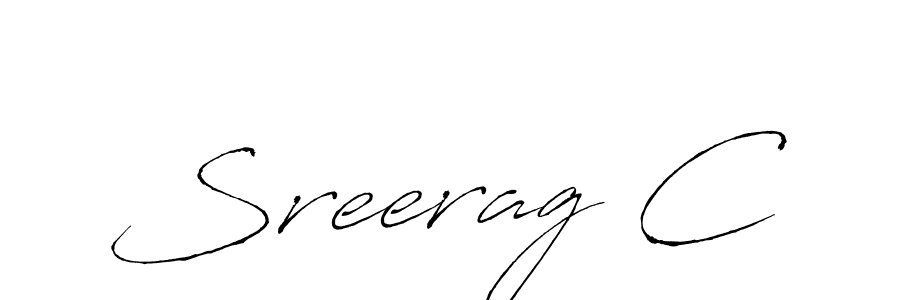 This is the best signature style for the Sreerag C name. Also you like these signature font (Antro_Vectra). Mix name signature. Sreerag C signature style 6 images and pictures png