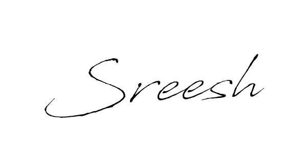 Also we have Sreesh name is the best signature style. Create professional handwritten signature collection using Antro_Vectra autograph style. Sreesh signature style 6 images and pictures png