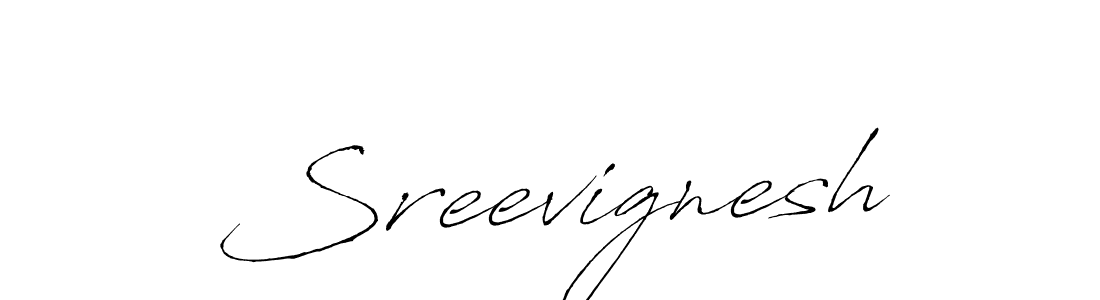 Sreevignesh stylish signature style. Best Handwritten Sign (Antro_Vectra) for my name. Handwritten Signature Collection Ideas for my name Sreevignesh. Sreevignesh signature style 6 images and pictures png