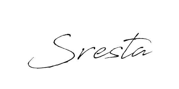 if you are searching for the best signature style for your name Sresta. so please give up your signature search. here we have designed multiple signature styles  using Antro_Vectra. Sresta signature style 6 images and pictures png