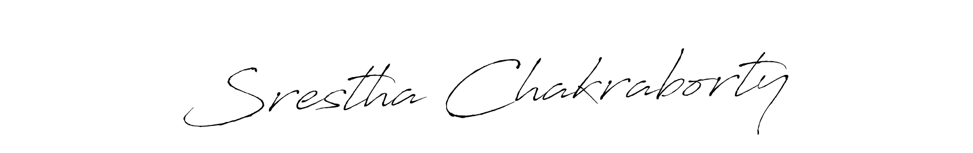 Srestha Chakraborty stylish signature style. Best Handwritten Sign (Antro_Vectra) for my name. Handwritten Signature Collection Ideas for my name Srestha Chakraborty. Srestha Chakraborty signature style 6 images and pictures png