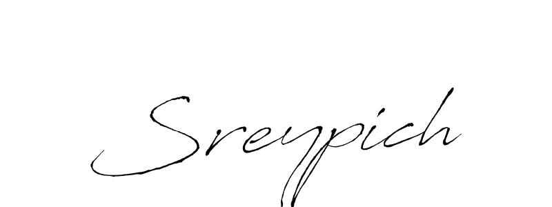 Sreypich stylish signature style. Best Handwritten Sign (Antro_Vectra) for my name. Handwritten Signature Collection Ideas for my name Sreypich. Sreypich signature style 6 images and pictures png