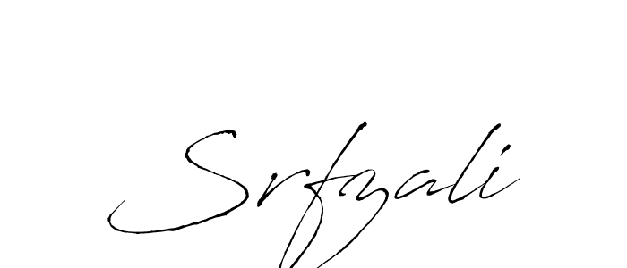 How to make Srfzali name signature. Use Antro_Vectra style for creating short signs online. This is the latest handwritten sign. Srfzali signature style 6 images and pictures png