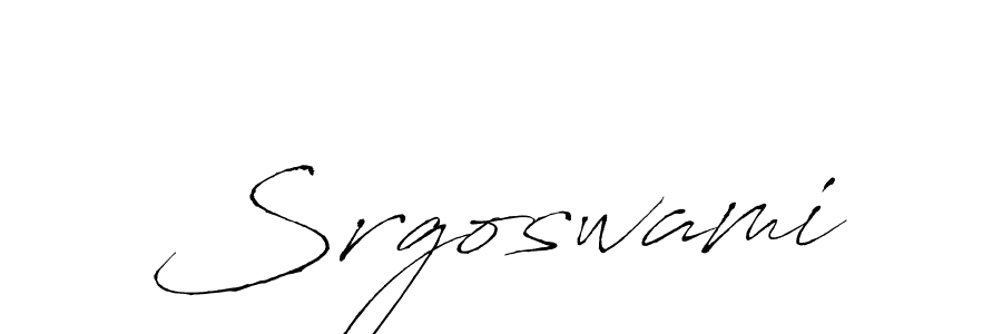 Srgoswami stylish signature style. Best Handwritten Sign (Antro_Vectra) for my name. Handwritten Signature Collection Ideas for my name Srgoswami. Srgoswami signature style 6 images and pictures png