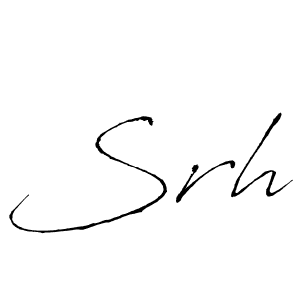 How to make Srh signature? Antro_Vectra is a professional autograph style. Create handwritten signature for Srh name. Srh signature style 6 images and pictures png