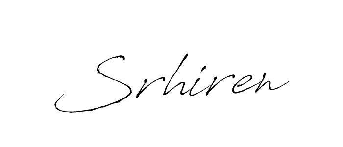 It looks lik you need a new signature style for name Srhiren. Design unique handwritten (Antro_Vectra) signature with our free signature maker in just a few clicks. Srhiren signature style 6 images and pictures png