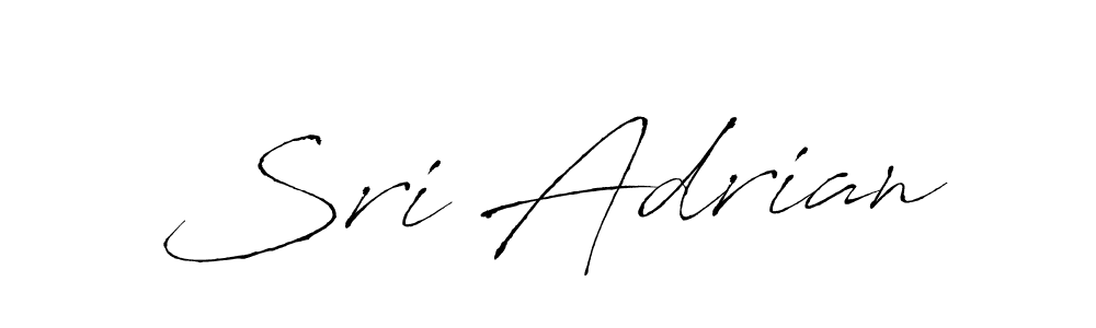 Use a signature maker to create a handwritten signature online. With this signature software, you can design (Antro_Vectra) your own signature for name Sri Adrian. Sri Adrian signature style 6 images and pictures png