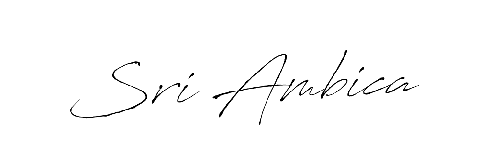 Antro_Vectra is a professional signature style that is perfect for those who want to add a touch of class to their signature. It is also a great choice for those who want to make their signature more unique. Get Sri Ambica name to fancy signature for free. Sri Ambica signature style 6 images and pictures png