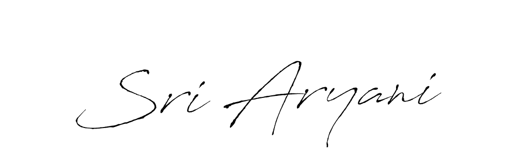 You should practise on your own different ways (Antro_Vectra) to write your name (Sri Aryani) in signature. don't let someone else do it for you. Sri Aryani signature style 6 images and pictures png