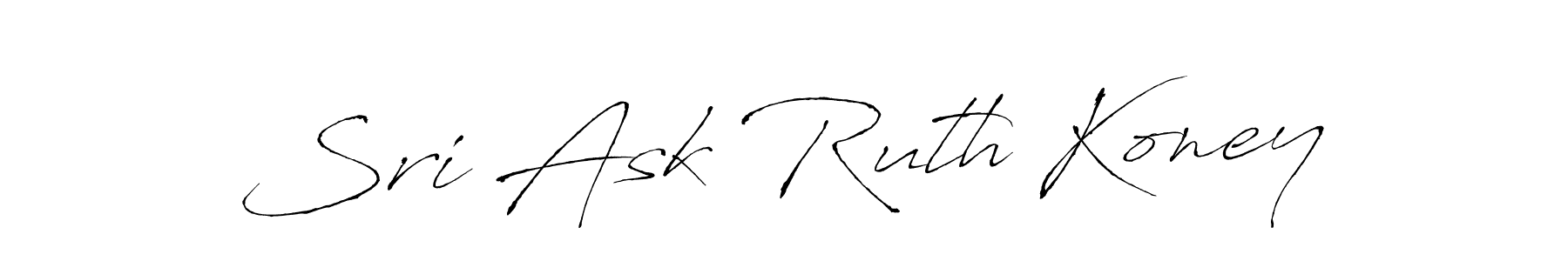 Similarly Antro_Vectra is the best handwritten signature design. Signature creator online .You can use it as an online autograph creator for name Sri Ask Ruth Koney. Sri Ask Ruth Koney signature style 6 images and pictures png
