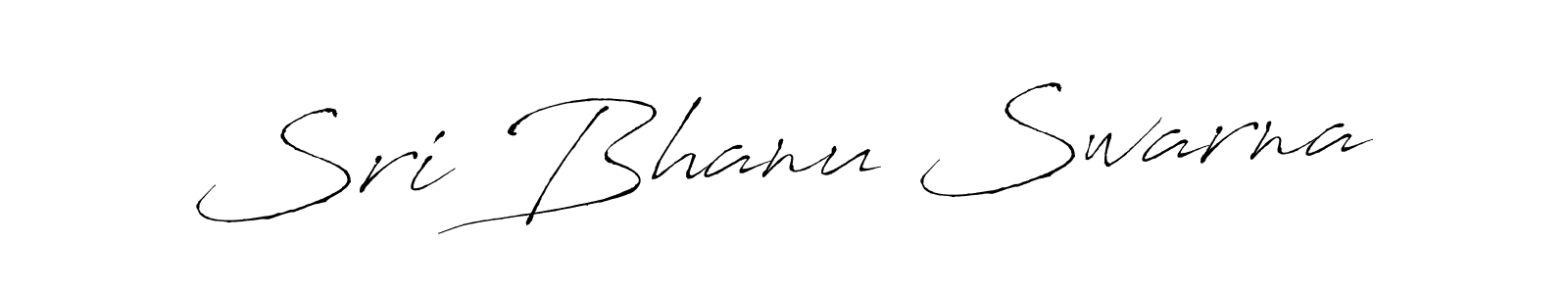 Make a beautiful signature design for name Sri Bhanu Swarna. With this signature (Antro_Vectra) style, you can create a handwritten signature for free. Sri Bhanu Swarna signature style 6 images and pictures png