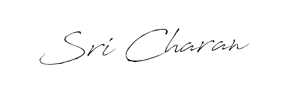 Make a beautiful signature design for name Sri Charan. With this signature (Antro_Vectra) style, you can create a handwritten signature for free. Sri Charan signature style 6 images and pictures png