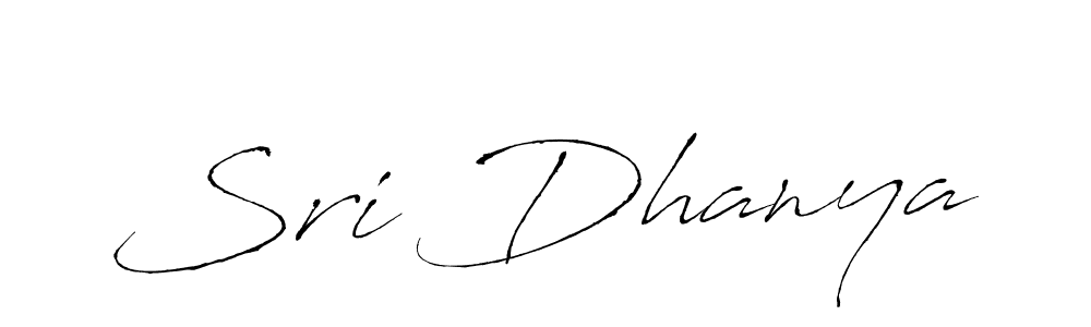 Use a signature maker to create a handwritten signature online. With this signature software, you can design (Antro_Vectra) your own signature for name Sri Dhanya. Sri Dhanya signature style 6 images and pictures png