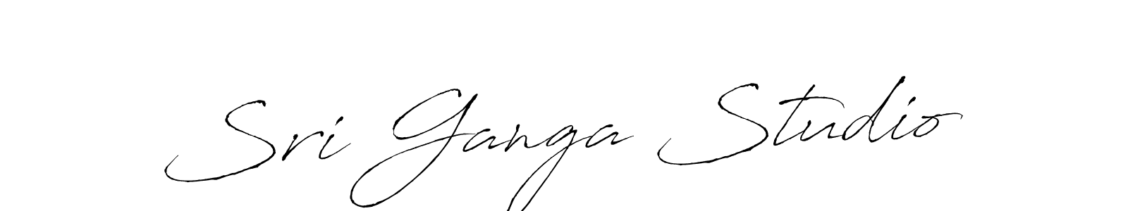 Antro_Vectra is a professional signature style that is perfect for those who want to add a touch of class to their signature. It is also a great choice for those who want to make their signature more unique. Get Sri Ganga Studio name to fancy signature for free. Sri Ganga Studio signature style 6 images and pictures png