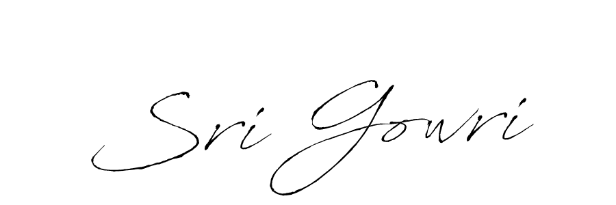 It looks lik you need a new signature style for name Sri Gowri. Design unique handwritten (Antro_Vectra) signature with our free signature maker in just a few clicks. Sri Gowri signature style 6 images and pictures png