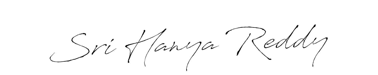 How to make Sri Hanya Reddy signature? Antro_Vectra is a professional autograph style. Create handwritten signature for Sri Hanya Reddy name. Sri Hanya Reddy signature style 6 images and pictures png