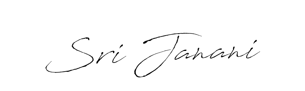 Antro_Vectra is a professional signature style that is perfect for those who want to add a touch of class to their signature. It is also a great choice for those who want to make their signature more unique. Get Sri Janani name to fancy signature for free. Sri Janani signature style 6 images and pictures png