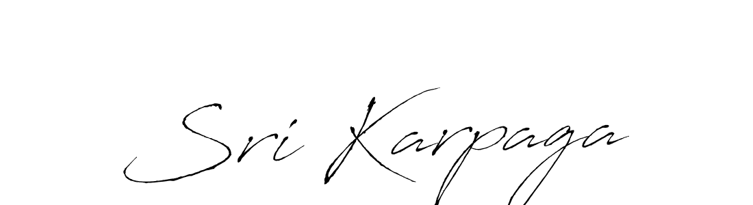 Design your own signature with our free online signature maker. With this signature software, you can create a handwritten (Antro_Vectra) signature for name Sri Karpaga. Sri Karpaga signature style 6 images and pictures png
