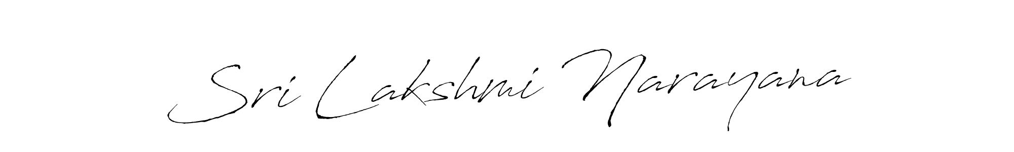 Antro_Vectra is a professional signature style that is perfect for those who want to add a touch of class to their signature. It is also a great choice for those who want to make their signature more unique. Get Sri Lakshmi Narayana name to fancy signature for free. Sri Lakshmi Narayana signature style 6 images and pictures png