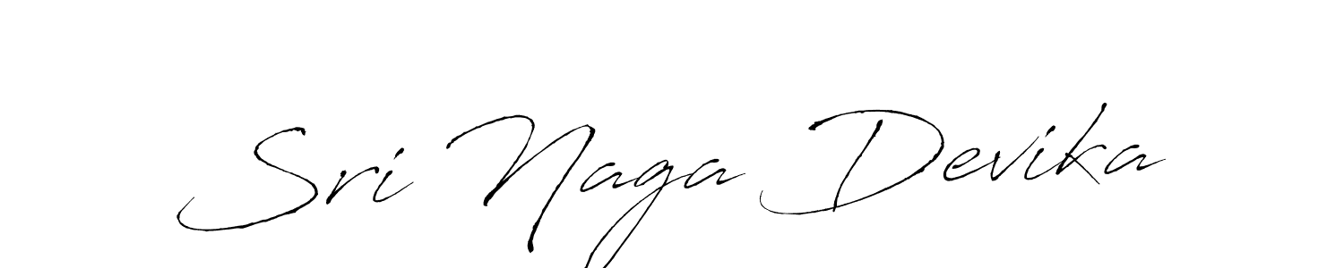 Antro_Vectra is a professional signature style that is perfect for those who want to add a touch of class to their signature. It is also a great choice for those who want to make their signature more unique. Get Sri Naga Devika name to fancy signature for free. Sri Naga Devika signature style 6 images and pictures png