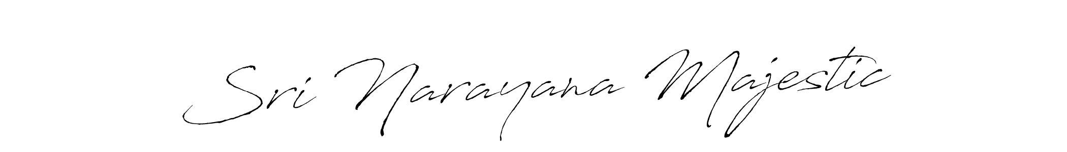 It looks lik you need a new signature style for name Sri Narayana Majestic. Design unique handwritten (Antro_Vectra) signature with our free signature maker in just a few clicks. Sri Narayana Majestic signature style 6 images and pictures png