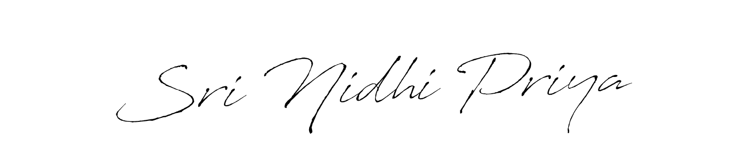 if you are searching for the best signature style for your name Sri Nidhi Priya. so please give up your signature search. here we have designed multiple signature styles  using Antro_Vectra. Sri Nidhi Priya signature style 6 images and pictures png