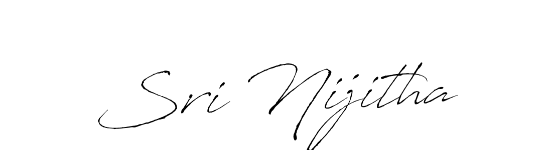 Also we have Sri Nijitha name is the best signature style. Create professional handwritten signature collection using Antro_Vectra autograph style. Sri Nijitha signature style 6 images and pictures png