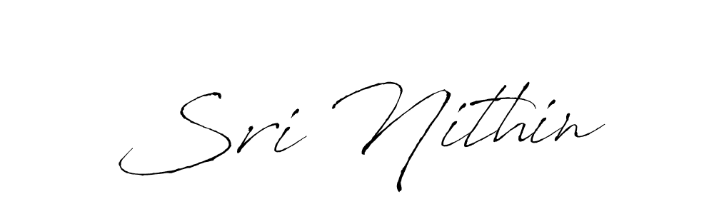 Similarly Antro_Vectra is the best handwritten signature design. Signature creator online .You can use it as an online autograph creator for name Sri Nithin. Sri Nithin signature style 6 images and pictures png