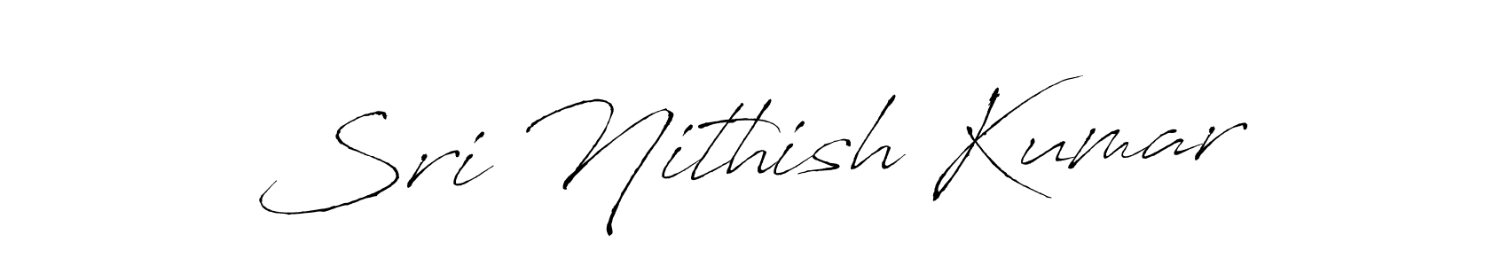 You should practise on your own different ways (Antro_Vectra) to write your name (Sri Nithish Kumar) in signature. don't let someone else do it for you. Sri Nithish Kumar signature style 6 images and pictures png