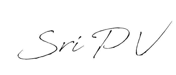 It looks lik you need a new signature style for name Sri P V. Design unique handwritten (Antro_Vectra) signature with our free signature maker in just a few clicks. Sri P V signature style 6 images and pictures png