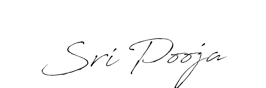 Make a beautiful signature design for name Sri Pooja. With this signature (Antro_Vectra) style, you can create a handwritten signature for free. Sri Pooja signature style 6 images and pictures png