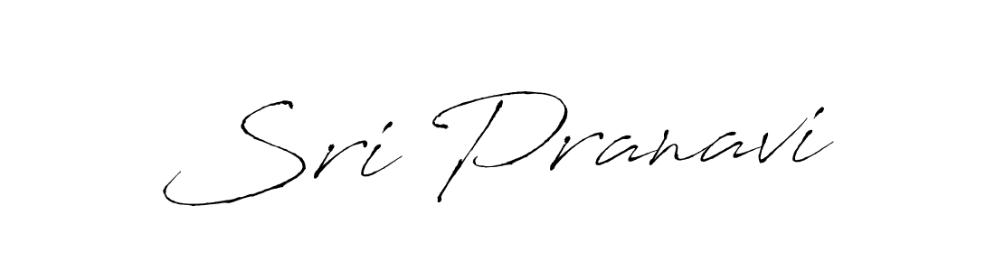 Make a beautiful signature design for name Sri Pranavi. With this signature (Antro_Vectra) style, you can create a handwritten signature for free. Sri Pranavi signature style 6 images and pictures png