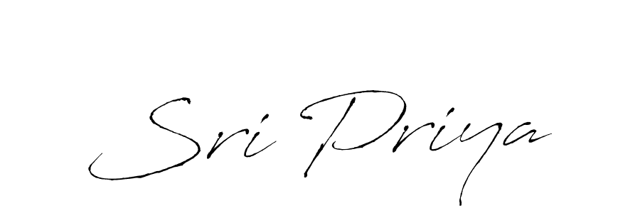 Design your own signature with our free online signature maker. With this signature software, you can create a handwritten (Antro_Vectra) signature for name Sri Priya. Sri Priya signature style 6 images and pictures png