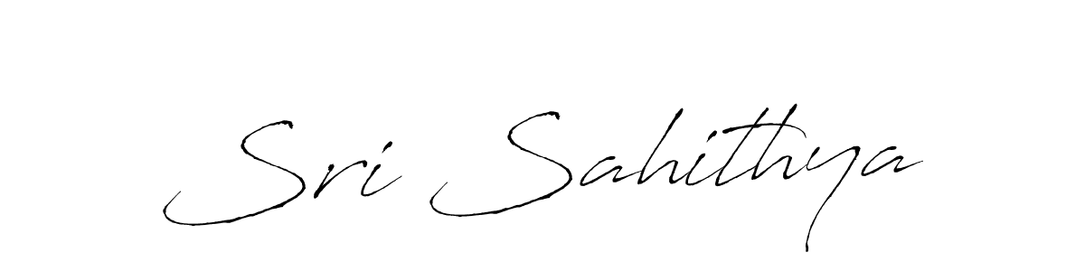 Make a beautiful signature design for name Sri Sahithya. With this signature (Antro_Vectra) style, you can create a handwritten signature for free. Sri Sahithya signature style 6 images and pictures png