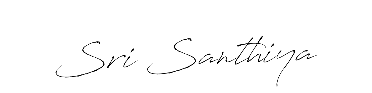 Design your own signature with our free online signature maker. With this signature software, you can create a handwritten (Antro_Vectra) signature for name Sri Santhiya. Sri Santhiya signature style 6 images and pictures png